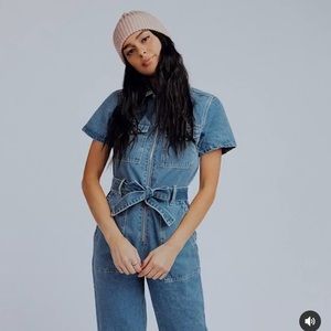 CLAD & CLOTH DENIM JUMPSUIT